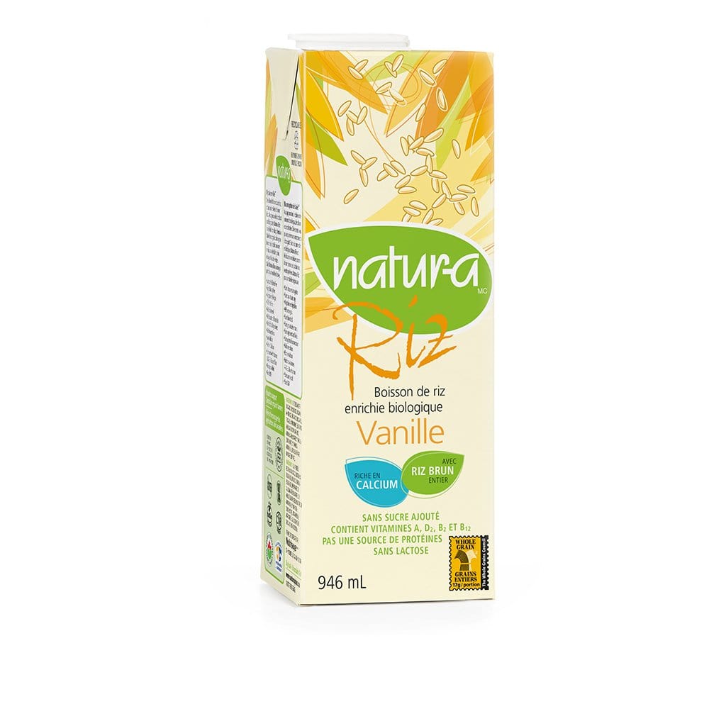 NATURA Épicerie Boisson riz vanille biologique sans-sucre 946ml