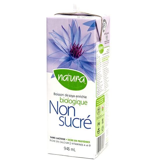 NATURA Épicerie Boisson soya biologique non sucré 946ml