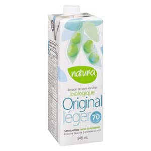 NATURA Épicerie Boisson soya biologique original léger 946ml