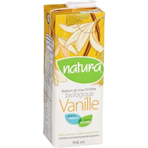 NATURA Épicerie Boisson soya biologique vanille 946ml
DATE DE PÉREMPTION : 15 DÉCEMBRE 2025