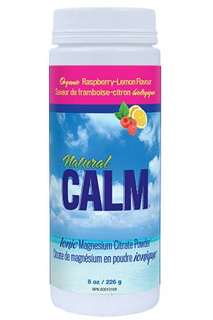 NATURAL CALM CANADA Suppléments Poudre citrate magnésium ionique (citron/framboises) 226g