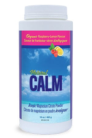 NATURAL CALM CANADA Suppléments Poudre citrate magnésium ionique (framboises / citron) 452g