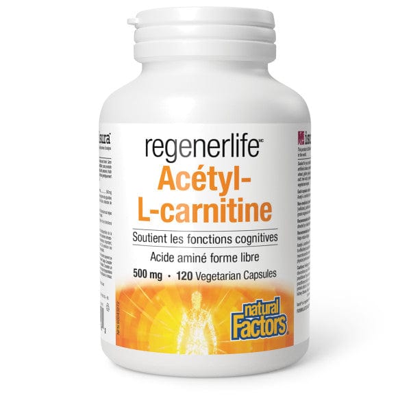 NATURAL FACTORS Suppléments Acétyl-L-carnitine (500mg) 120vcaps