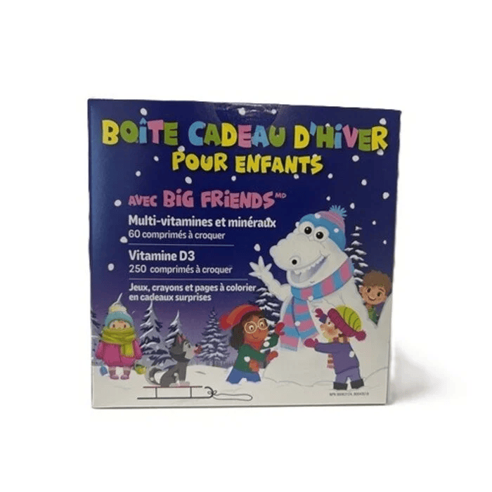 NATURAL FACTORS Suppléments Boîte hivernale enfant (multivitamines et minéraux 60comp à croquer (baies) + vitamine D3 250comp à croquer (baies) boîte