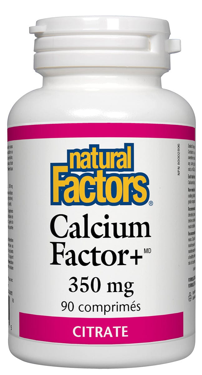 NATURAL FACTORS Suppléments Calcium factor+ 350mg citrate 90comp