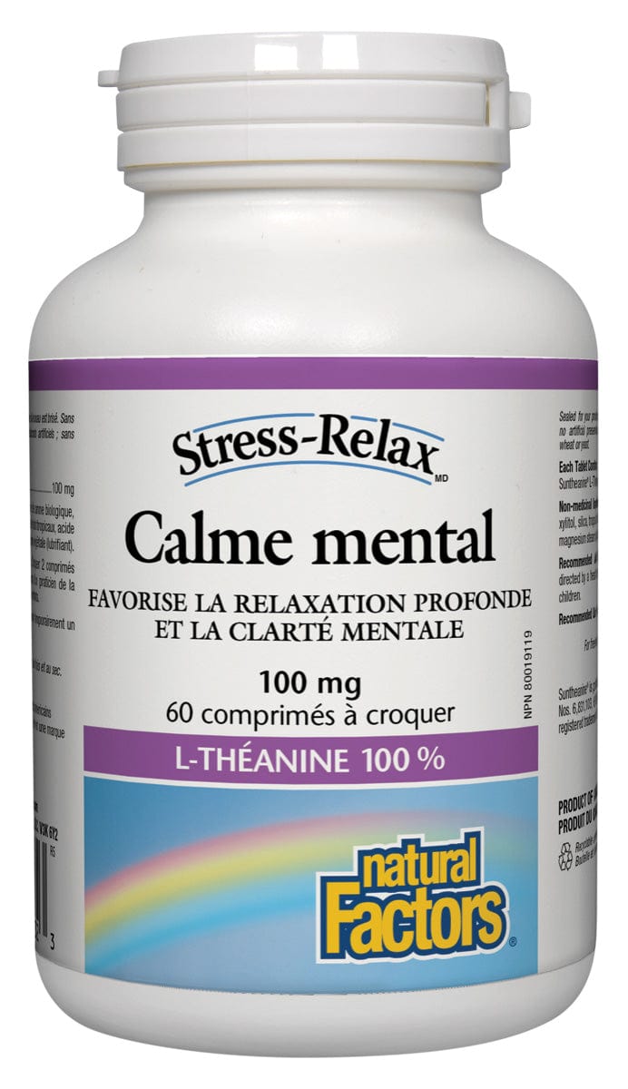 NATURAL FACTORS Suppléments Calme mental (masticable) 60comp