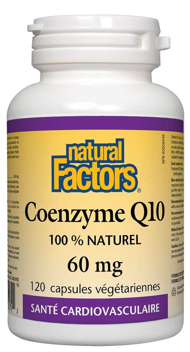 NATURAL FACTORS Suppléments Coenzyme Q10 (60mg) 120caps