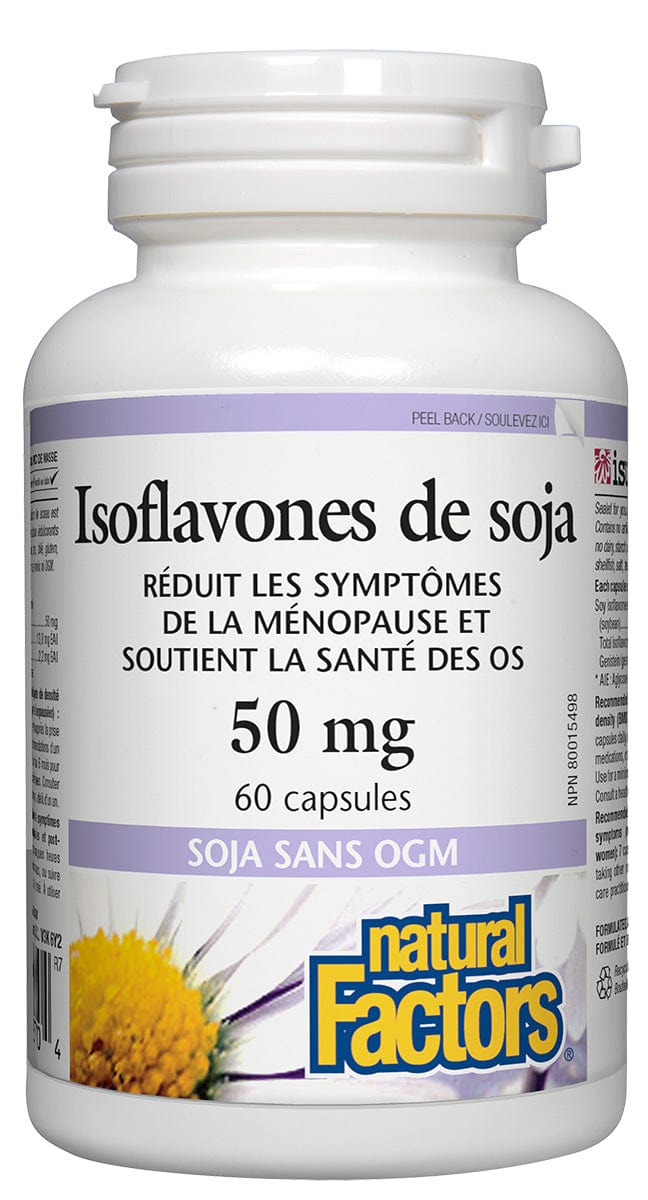 NATURAL FACTORS Suppléments Complexe d'isoflavones (50mg) 60caps