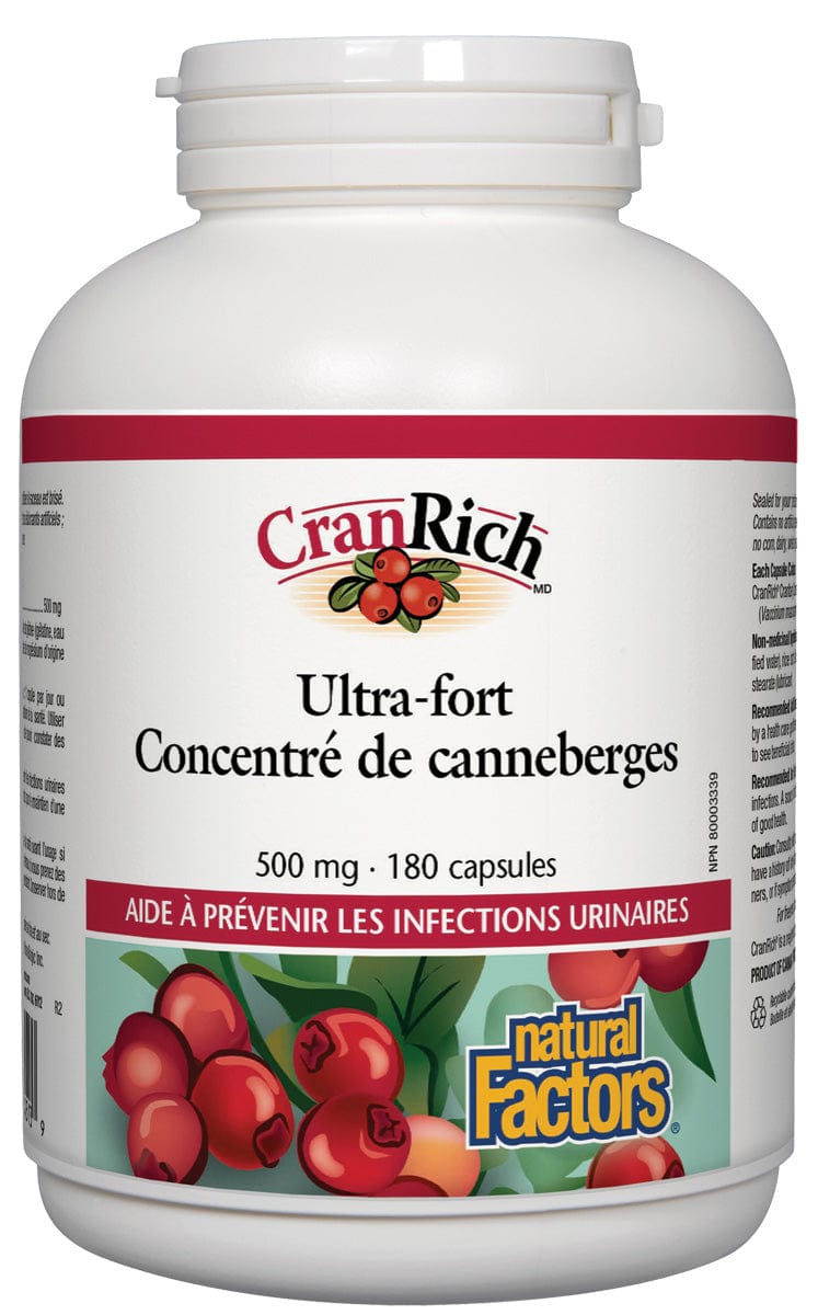 NATURAL FACTORS Suppléments CranRich (500mg) 180caps