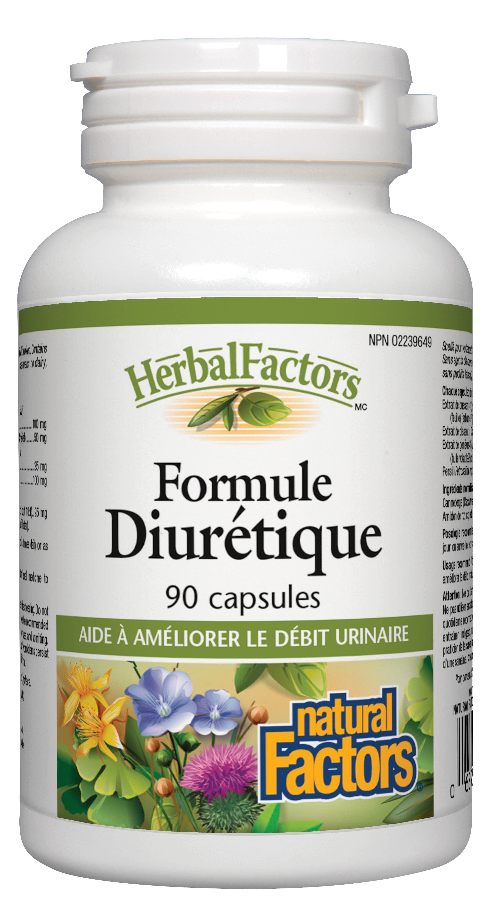 NATURAL FACTORS Suppléments Diuretic formula 90caps