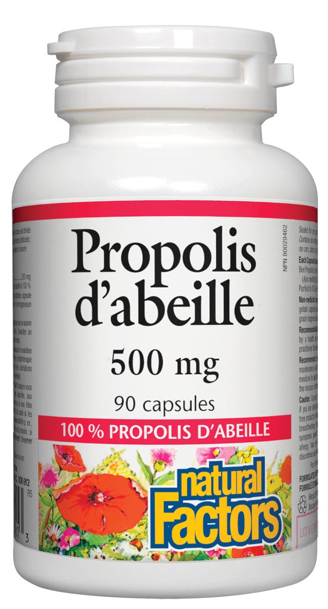 NATURAL FACTORS Suppléments Extrait de propolis 500mg 90caps