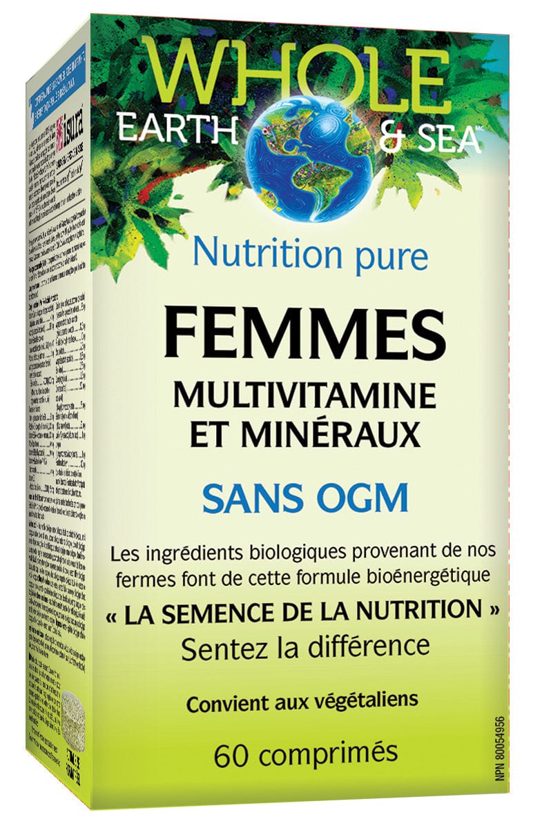 NATURAL FACTORS Suppléments Femmes multivitamine et minéraux (sans OGM) 60comp