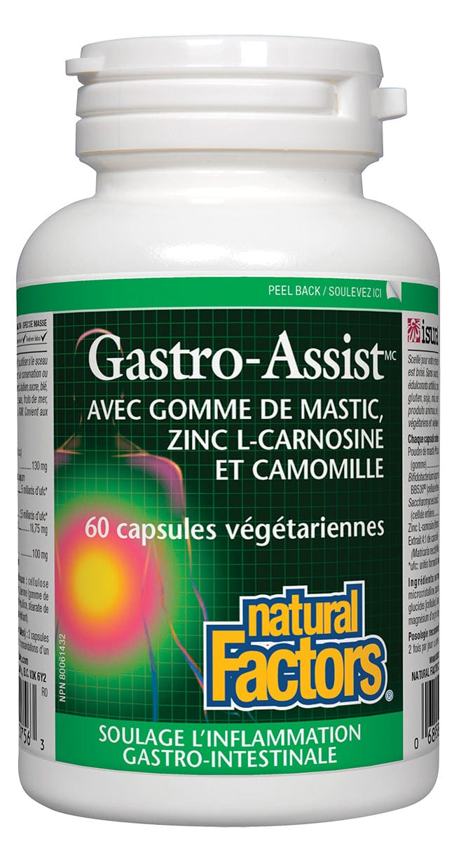 NATURAL FACTORS Suppléments Gastro-assist 60caps