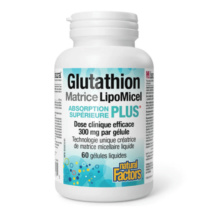 NATURAL FACTORS Suppléments Glutathione 300mg  90gels