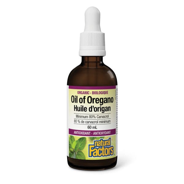 NATURAL FACTORS Suppléments Huile d'origan bio  60ml