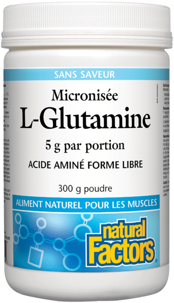 NATURAL FACTORS Suppléments L-Glutamine (sans-saveur) 300g