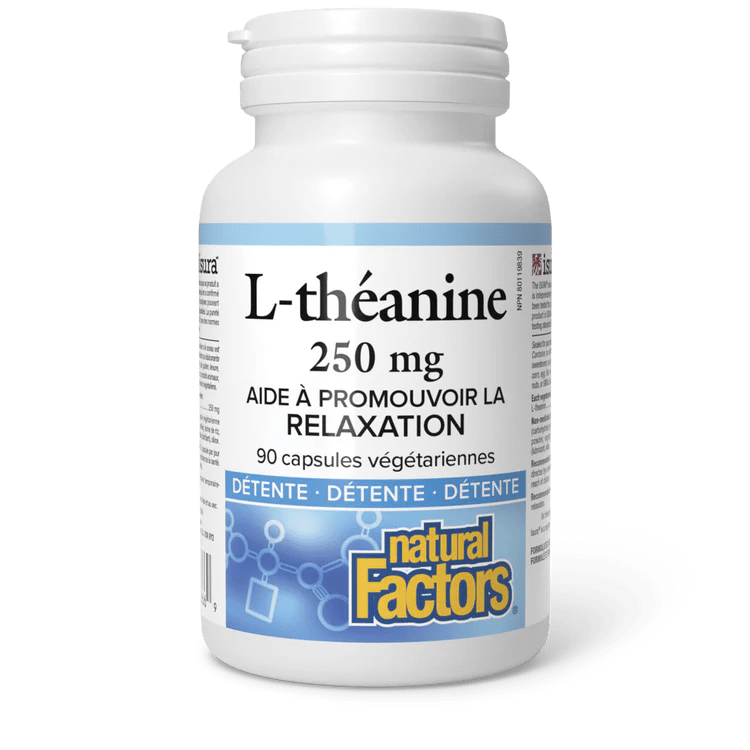 NATURAL FACTORS Suppléments L-Théanine (250mg) 90vcaps