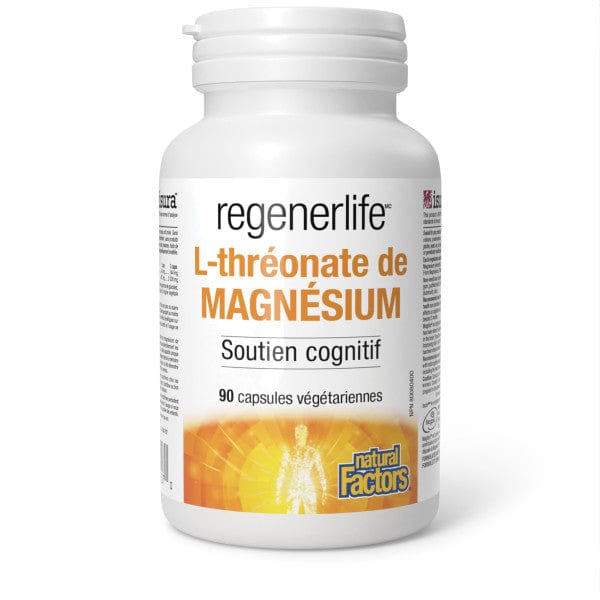 NATURAL FACTORS Suppléments L-thréonate de magnésium 90vcaps