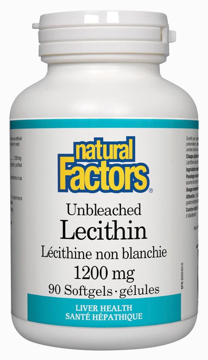 NATURAL FACTORS Suppléments Lécithine (1200mg) 90gel