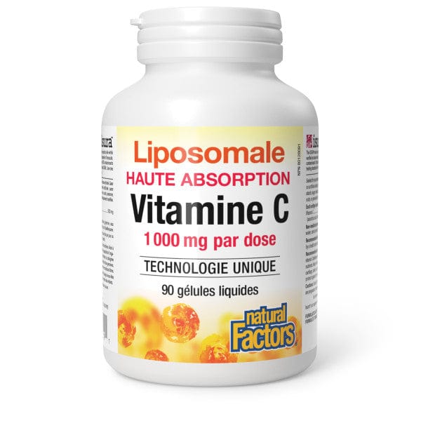 NATURAL FACTORS Suppléments Liposomal haute absorption vitamine C 1000mg  90lgels