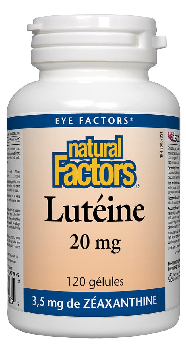 NATURAL FACTORS Suppléments Luteine (20mg) 120gel