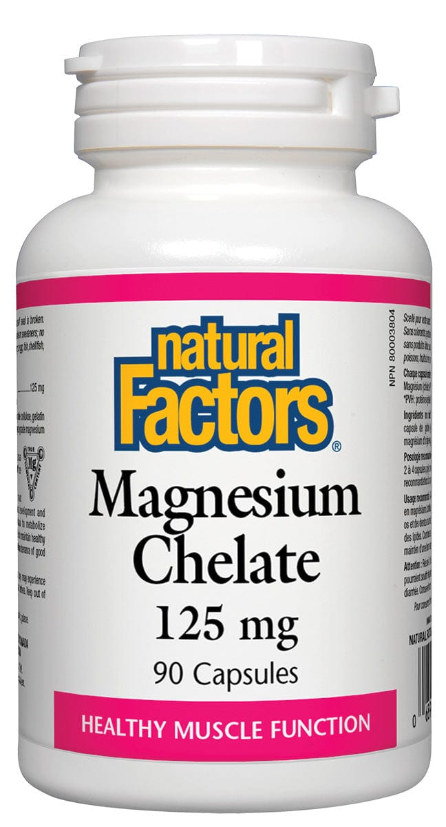 NATURAL FACTORS Suppléments Magnésium (chelaté) 90comp