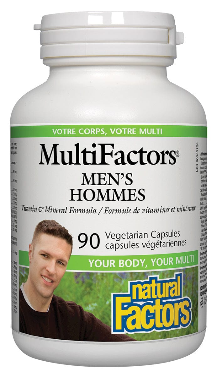NATURAL FACTORS Suppléments Multifactors hommes 90caps