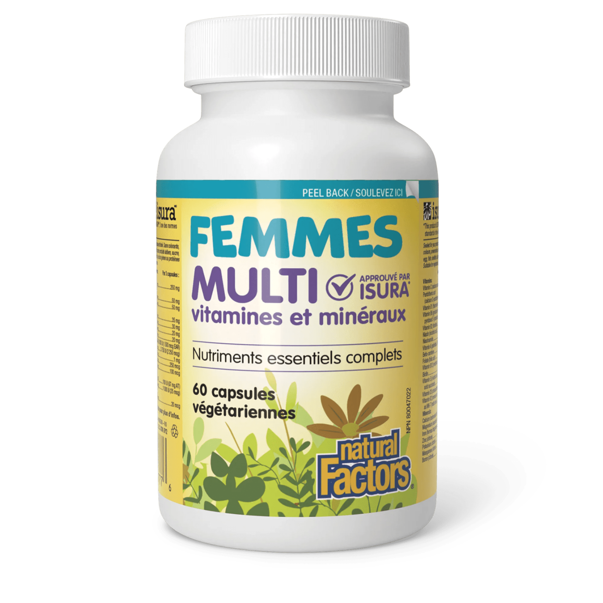 NATURAL FACTORS Suppléments Multivitamines et minéraux femmes 60vcaps