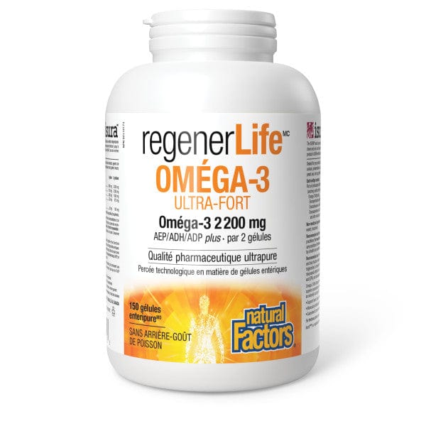 NATURAL FACTORS Suppléments Omega-3 ultra-fort  150gels