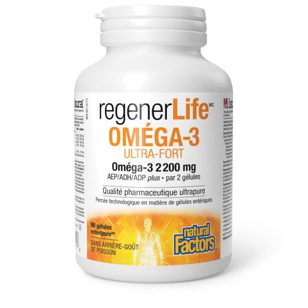 NATURAL FACTORS Suppléments Omega-3 ultra-fort  90gels