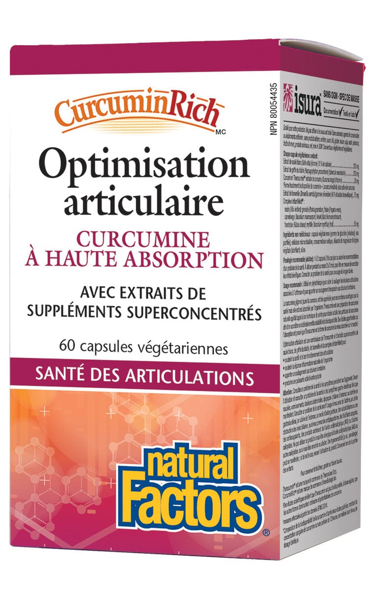 NATURAL FACTORS Suppléments Optimisation articulaire 60vcaps