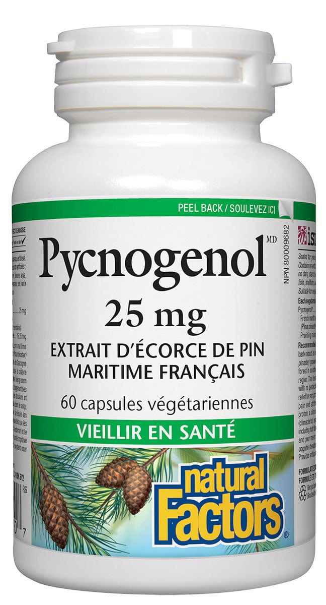 NATURAL FACTORS Suppléments Pycnogénol (25mg) 60caps