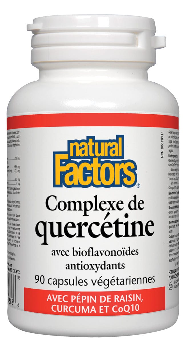 NATURAL FACTORS Suppléments Quercétine 90vcaps