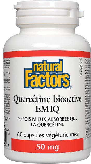 NATURAL FACTORS Suppléments Quercétine bioactive EMIQ  60caps