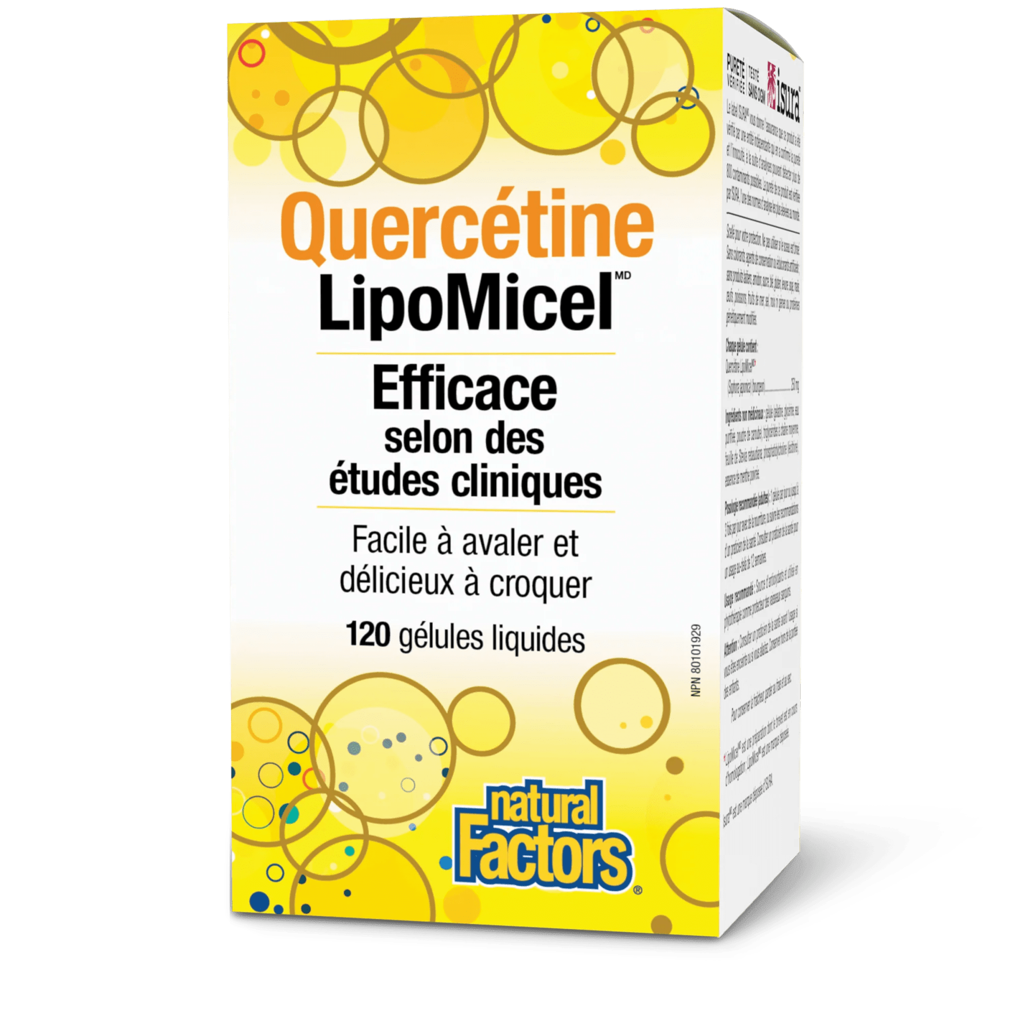 NATURAL FACTORS Suppléments Quercétine Matrice LipoMicel 120gels