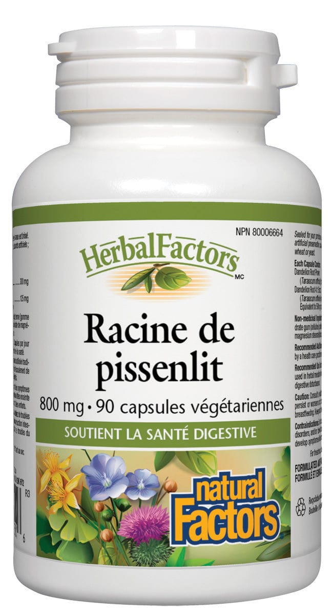 NATURAL FACTORS Suppléments Racine de pissenlit 90vcaps