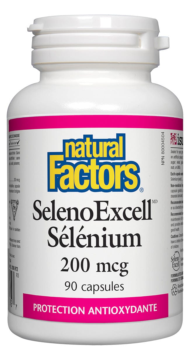 NATURAL FACTORS Suppléments Seleno Excell (selenium 200mcg) 90caps