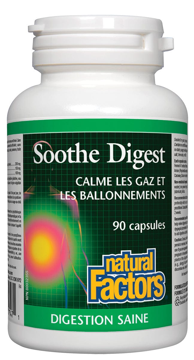 NATURAL FACTORS Suppléments Smoothe digest 90caps