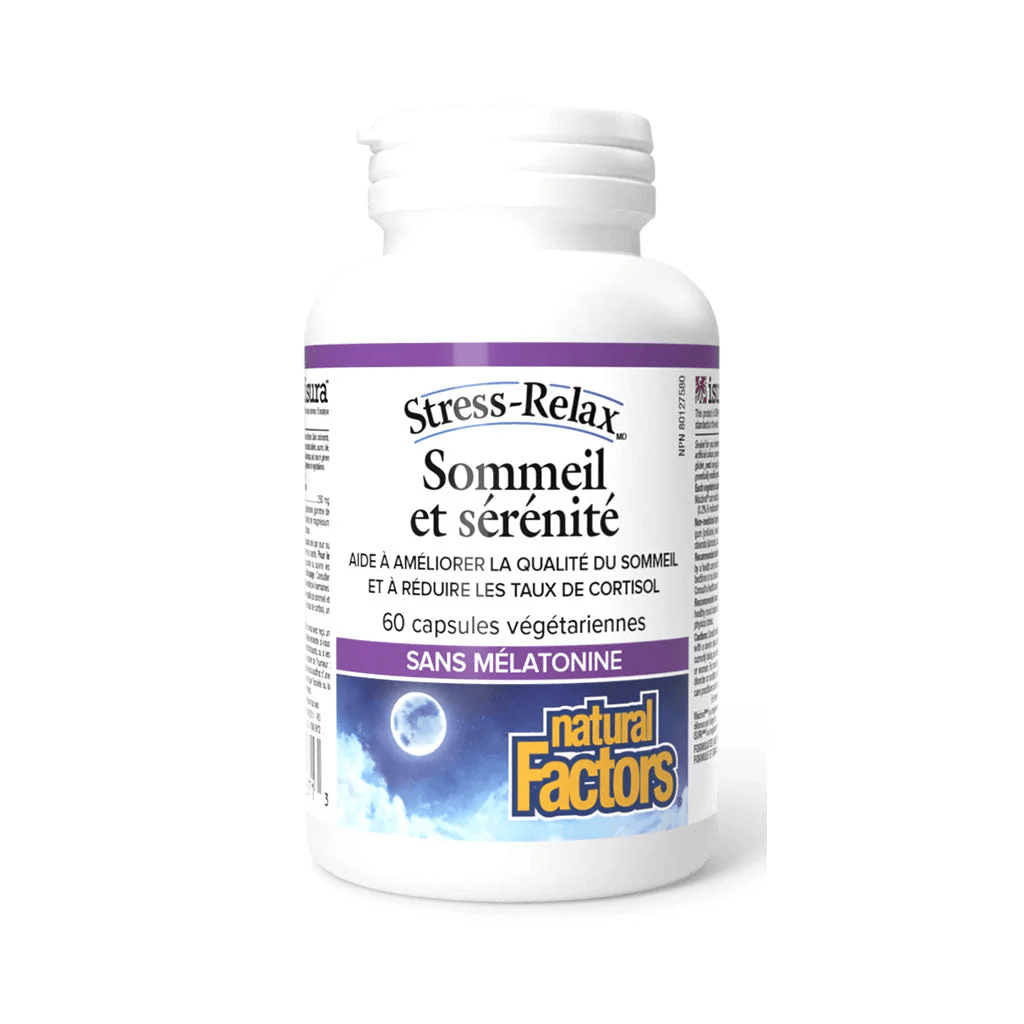 NATURAL FACTORS Suppléments Sommeil et sérénité  60vcaps