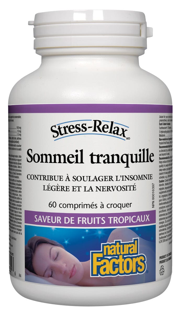 NATURAL FACTORS Suppléments Sommeil tranquille 60comp
