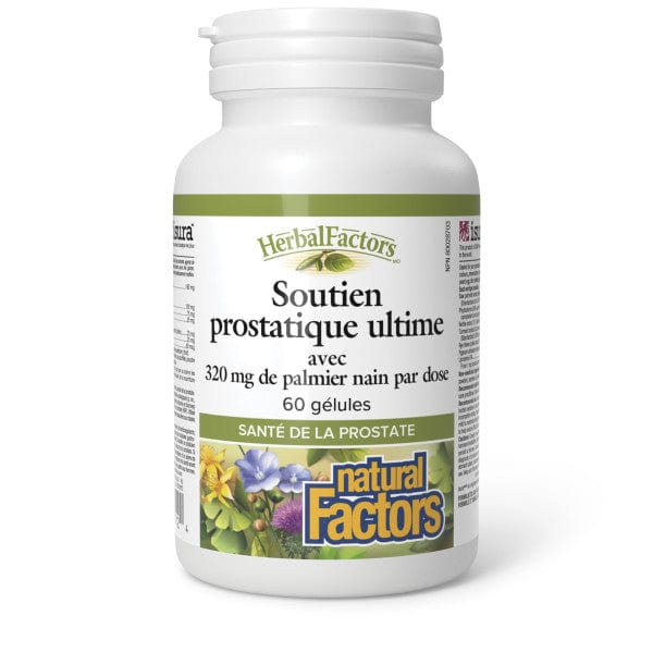 NATURAL FACTORS Suppléments Soutien prostatique ultime 60gel