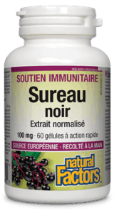 NATURAL FACTORS Suppléments Sureau noir extrait normalisé 100 mg 60gel