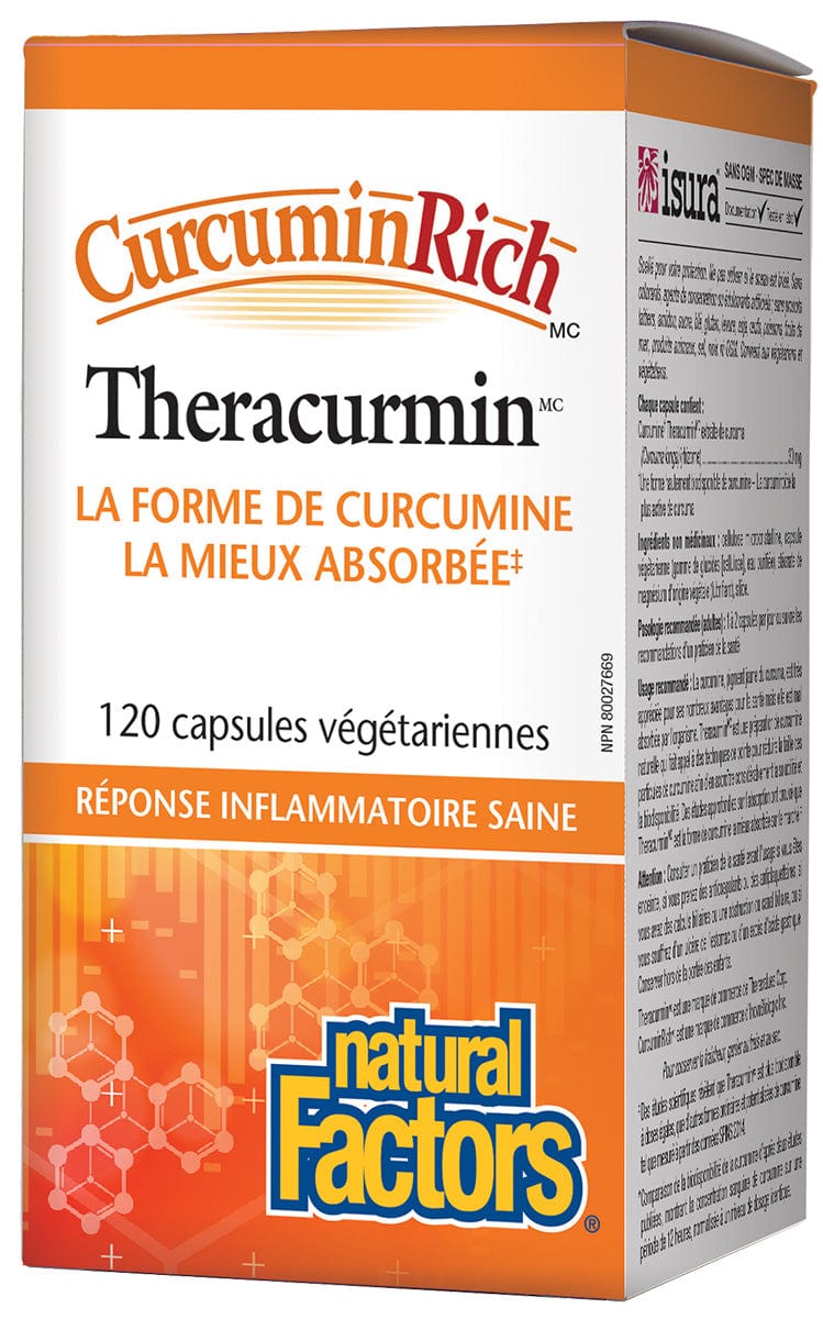 NATURAL FACTORS Suppléments Theracurcumin (30mg ) 120vcaps