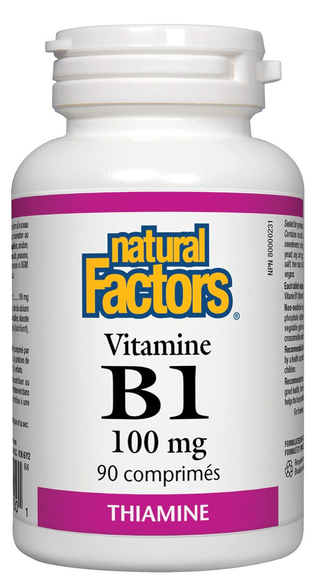 NATURAL FACTORS Suppléments Vitamine B1 90comp