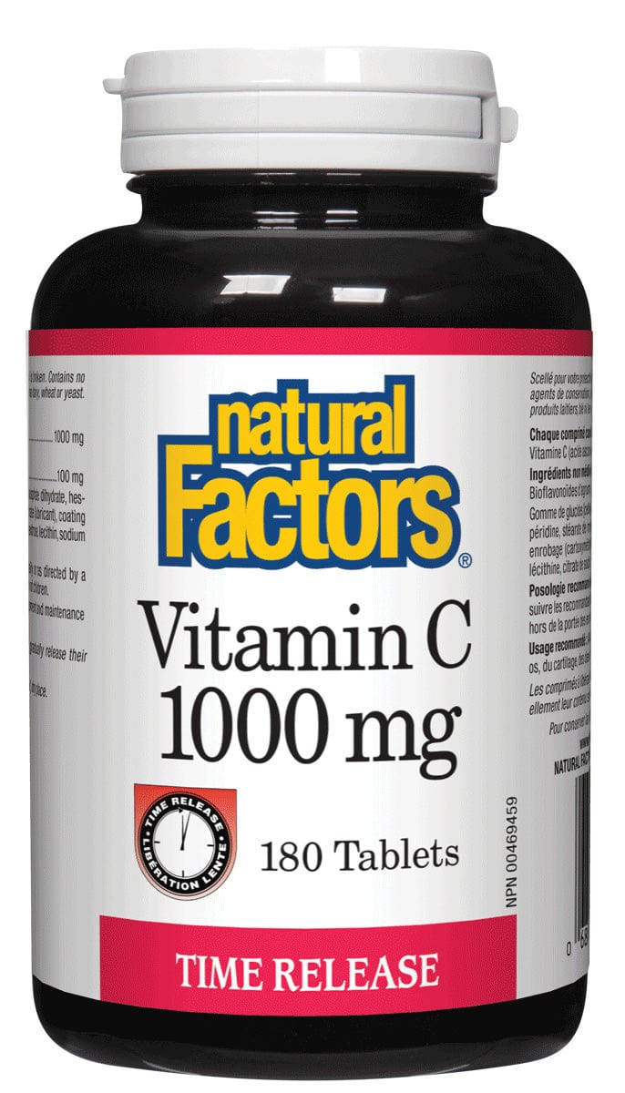NATURAL FACTORS Suppléments Vitamine C (1000mg) libération lente 180comp