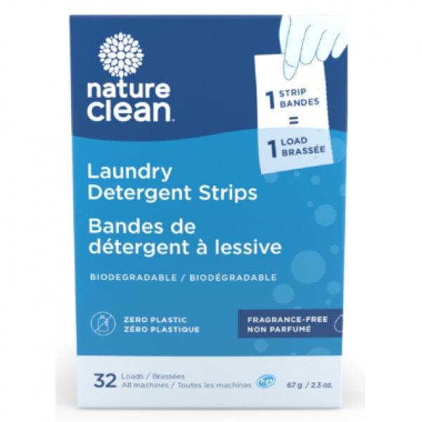 NATURE CLEAN Épicerie Bandes de détergent à lessive sans parfum 67g