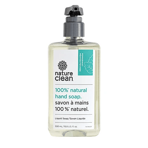 NATURE CLEAN Épicerie Savon à mains menthe 500ml