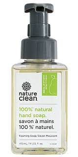 NATURE CLEAN Produits ménager Savon à mains naturel vanille et poire 415ml