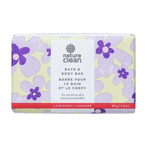 NATURE CLEAN Soins & beauté Savon en barre pour le corps peau sensible à la lavande 99g