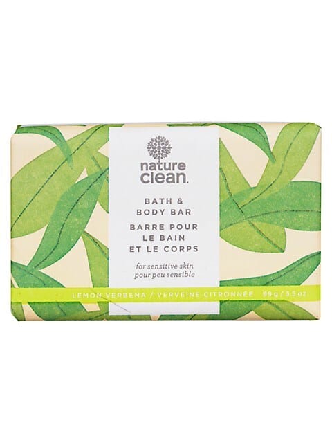 NATURE CLEAN Soins & beauté Savon en barre pour le corps peau sensible à la verveine citronné 99g